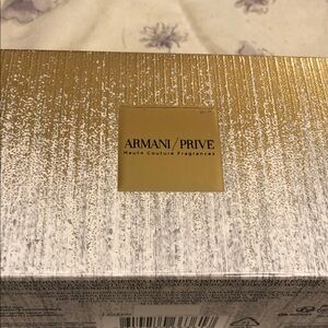 Giorgio Armani Textured Box in Gray and White